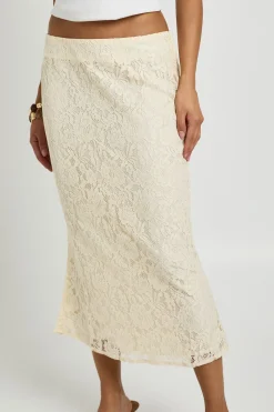 boohoo Jupe Midaxi En Broderie Anglaise<Femme Jupes|Jupes
