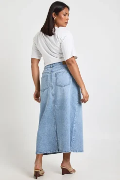 Jupe Midaxi en denim Plus