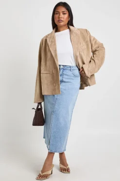 Jupe Midaxi en denim Plus