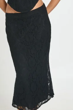 boohoo Jupe Midaxi En Dentelle<Femme Jupes|Jupes