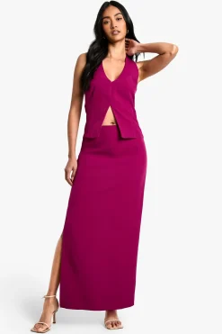 Jupe midaxi tissée sur mesure