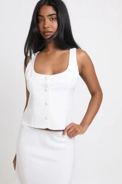 boohoo Jupe Midi Ajustée Avec Détail De Finition<Femme Tailleurs|Jupes