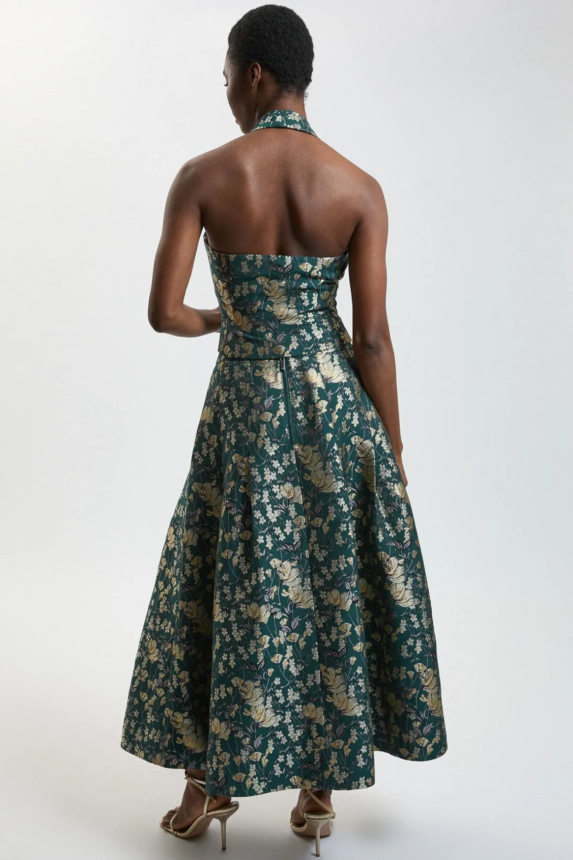 Jupe Midi Ample En Jacquard