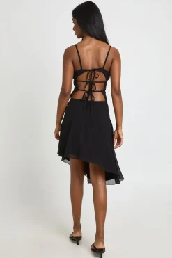 Jupe Midi Asymétrique À Sequins Brodés