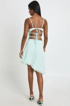 Jupe Midi Asymétrique À Sequins Brodés