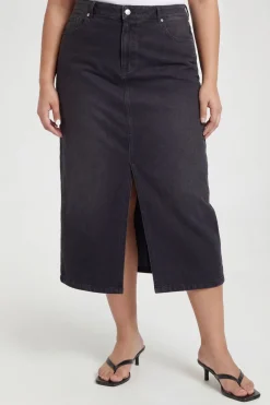 Jupe Midi En Denim Grande Taille