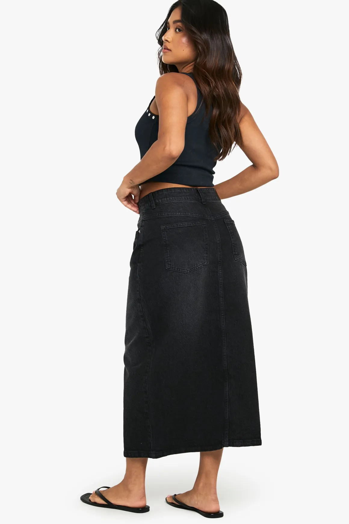 Jupe Midi En Denim Petite