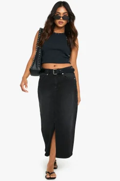 Jupe Midi En Denim Petite