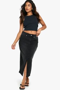 Jupe Midi En Denim Petite
