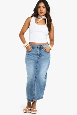 Jupe Midi En Denim Petite Taille