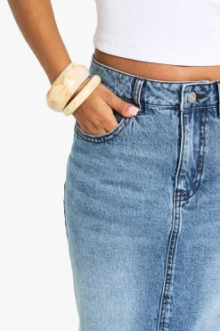 Jupe Midi En Denim Petite Taille