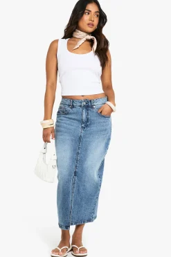 Jupe Midi En Denim Petite Taille