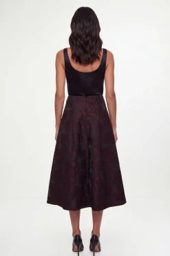 Jupe Midi En Jacquard