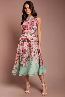 Coast Jupe Midi En Organza À Motif Floral<Femme Jupes|Jupes