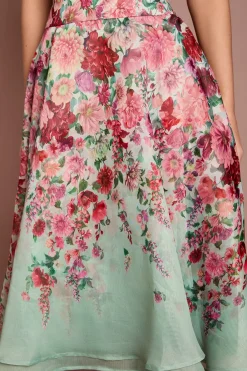Coast Jupe Midi En Organza À Motif Floral<Femme Jupes|Jupes