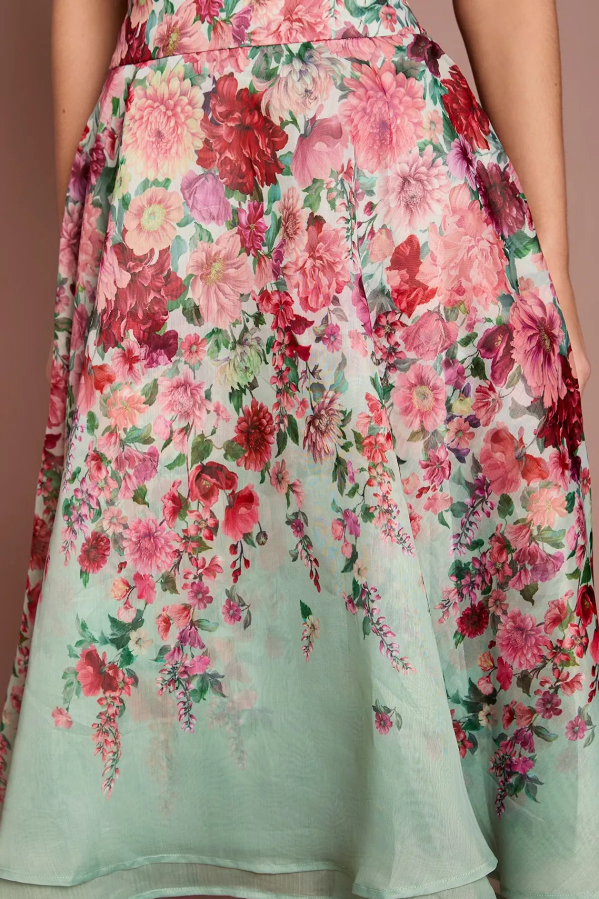 Coast Jupe Midi En Organza À Motif Floral<Femme Jupes|Jupes
