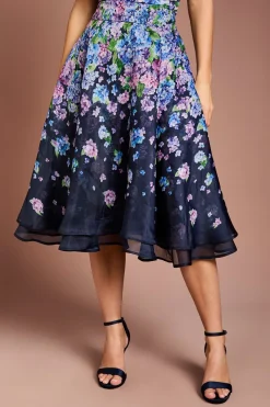 Coast Jupe Midi En Organza À Motif Floral<Femme Jupes|Jupes