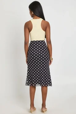 boohoo Jupe Midi En Tulle À Pois<Femme Jupes|Jupes