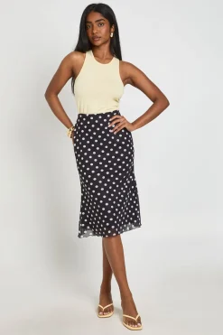 boohoo Jupe Midi En Tulle À Pois<Femme Jupes|Jupes