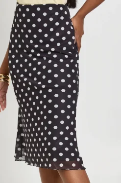 boohoo Jupe Midi En Tulle À Pois<Femme Jupes|Jupes