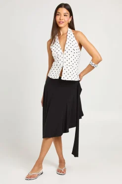 boohoo Jupe Midi Fluide À Ourlet Mouchoir Asymétrique<Femme Jupes|Jupes