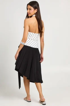 boohoo Jupe Midi Fluide À Ourlet Mouchoir Asymétrique<Femme Jupes|Jupes