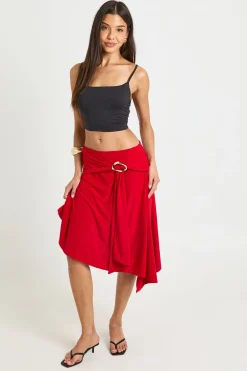 boohoo Jupe Midi Imprimée Avec Garniture<Femme Jupes|Jupes
