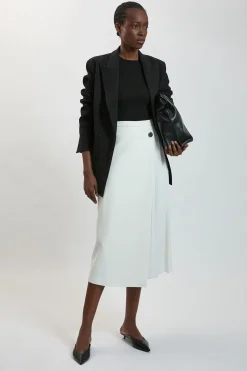 Jupe Midi Kilt Plissée Stretch Compacte