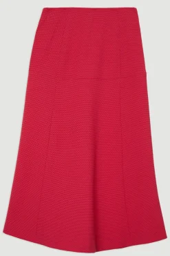 KarenMillen Jupe midi longue texturée sur mesure<Femme Tailleurs|Jupes
