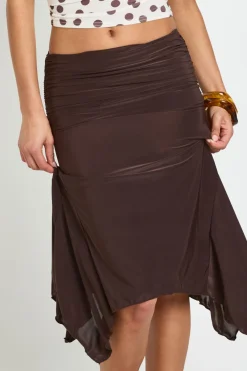 boohoo Jupe Midi À Ourlet Mouchoir<Femme Jupes|Jupes