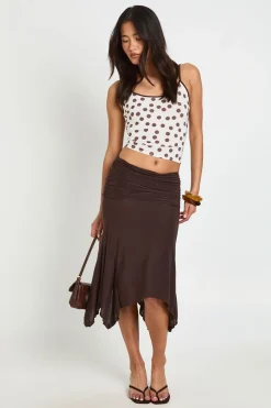 boohoo Jupe Midi À Ourlet Mouchoir<Femme Jupes|Jupes