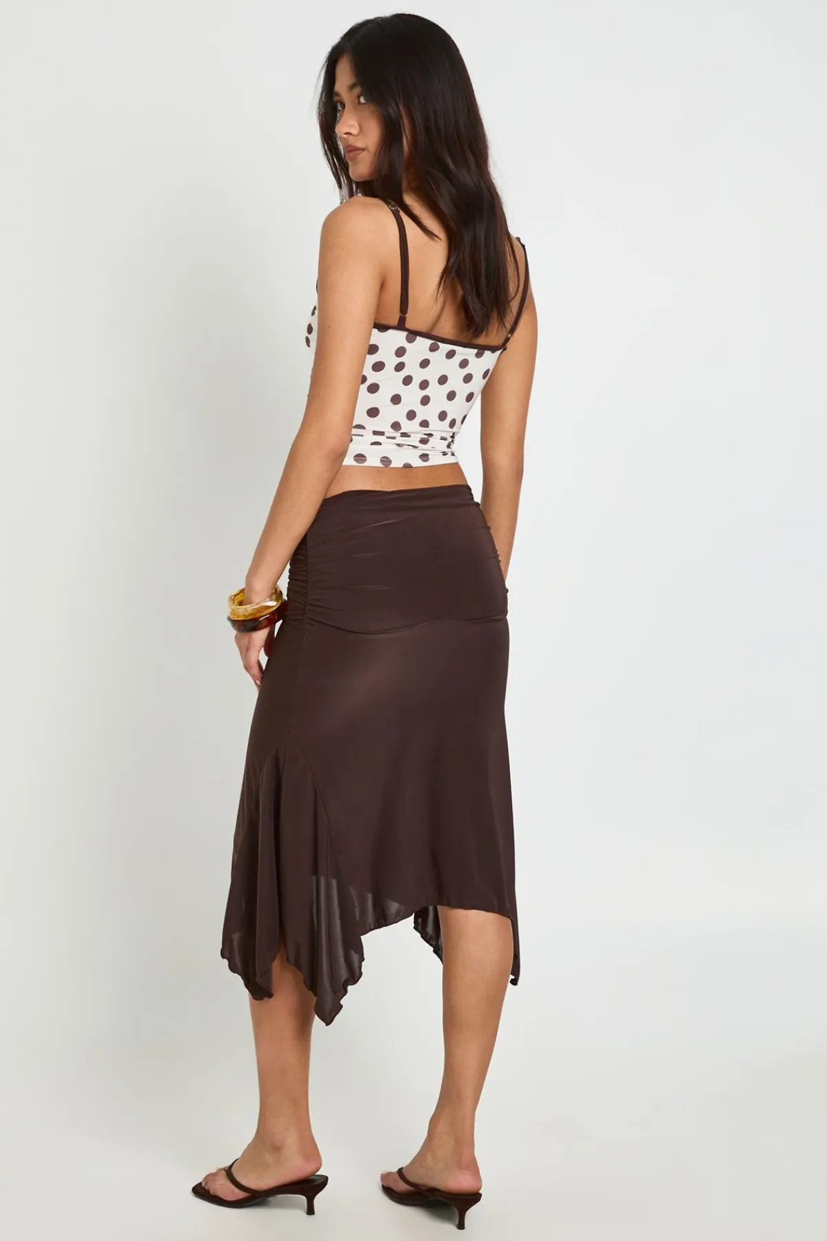boohoo Jupe Midi À Ourlet Mouchoir<Femme Jupes|Jupes