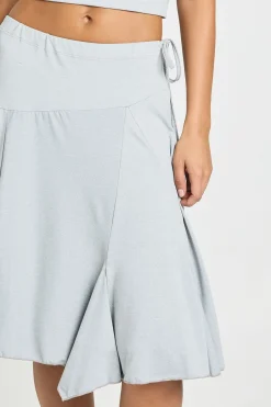 boohoo Jupe Midi À Ourlet Mouchoir Avec Détail Coutures Et Lien À La Taille<Femme Jupes|Jupes