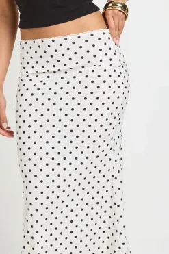 Jupe Midi À Pois