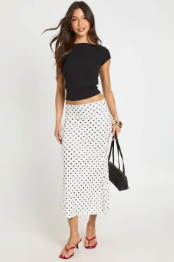 Jupe Midi À Pois