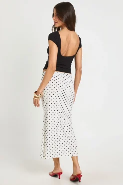 Jupe Midi À Pois