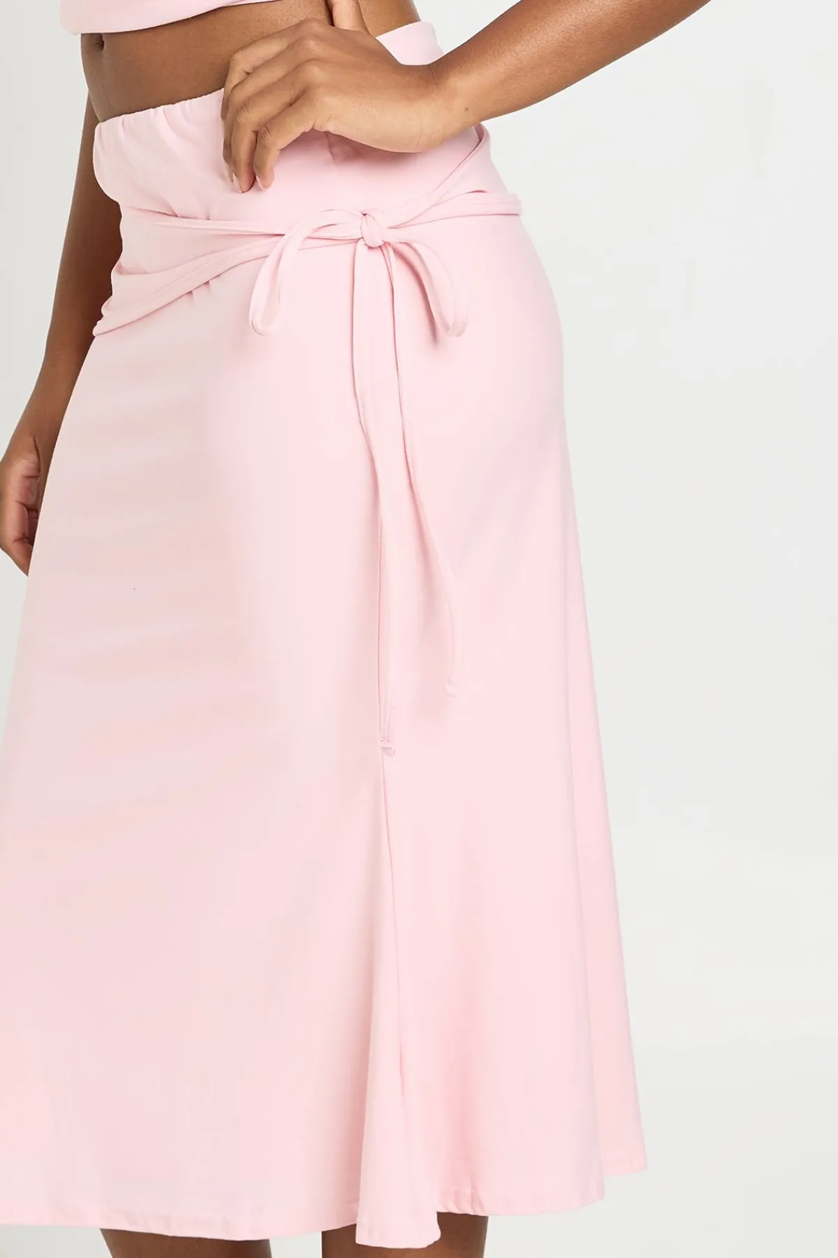 boohoo Jupe Midi À Taille Nouée<Femme Jupes|Jupes