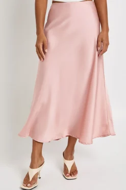 boohoo Jupe Mi-longue Satinée Petite<Femme Jupes|Jupes