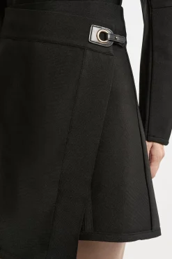 KarenMillen Jupe Mini Asymétrique Bandage Sculptante<Femme Jupes|Jupes