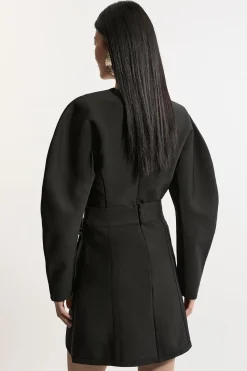 KarenMillen Jupe Mini Asymétrique Bandage Sculptante<Femme Jupes|Jupes