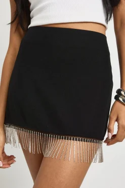 Jupe mini Diamante Trim