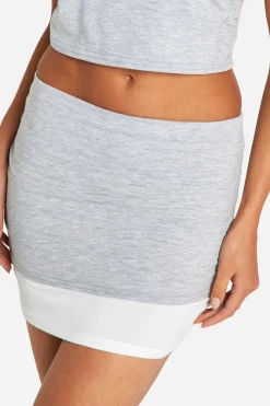 boohoo Jupe Mini à Double Couche en Contraste<Femme Jupes|Jupes