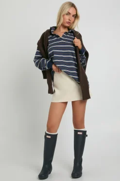 Jupe mini en A Cord