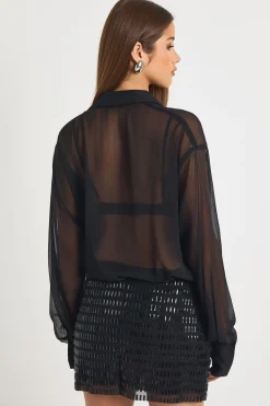 boohoo Jupe mini en A à paillettes<Femme Jupes|Jupes