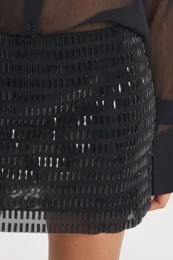 boohoo Jupe mini en A à paillettes<Femme Jupes|Jupes