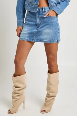 Jupe Mini En Denim