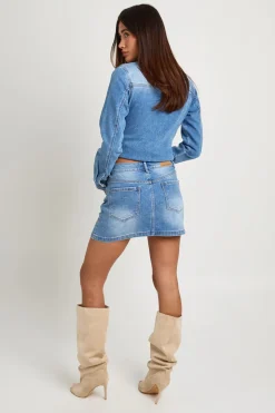 Jupe Mini En Denim