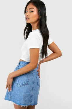 Jupe mini en denim basique
