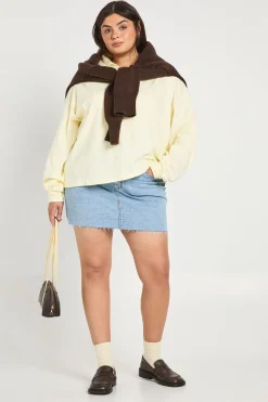 Jupe Mini en Denim Grande Taille