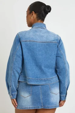 Jupe Mini En Denim Grande Taille